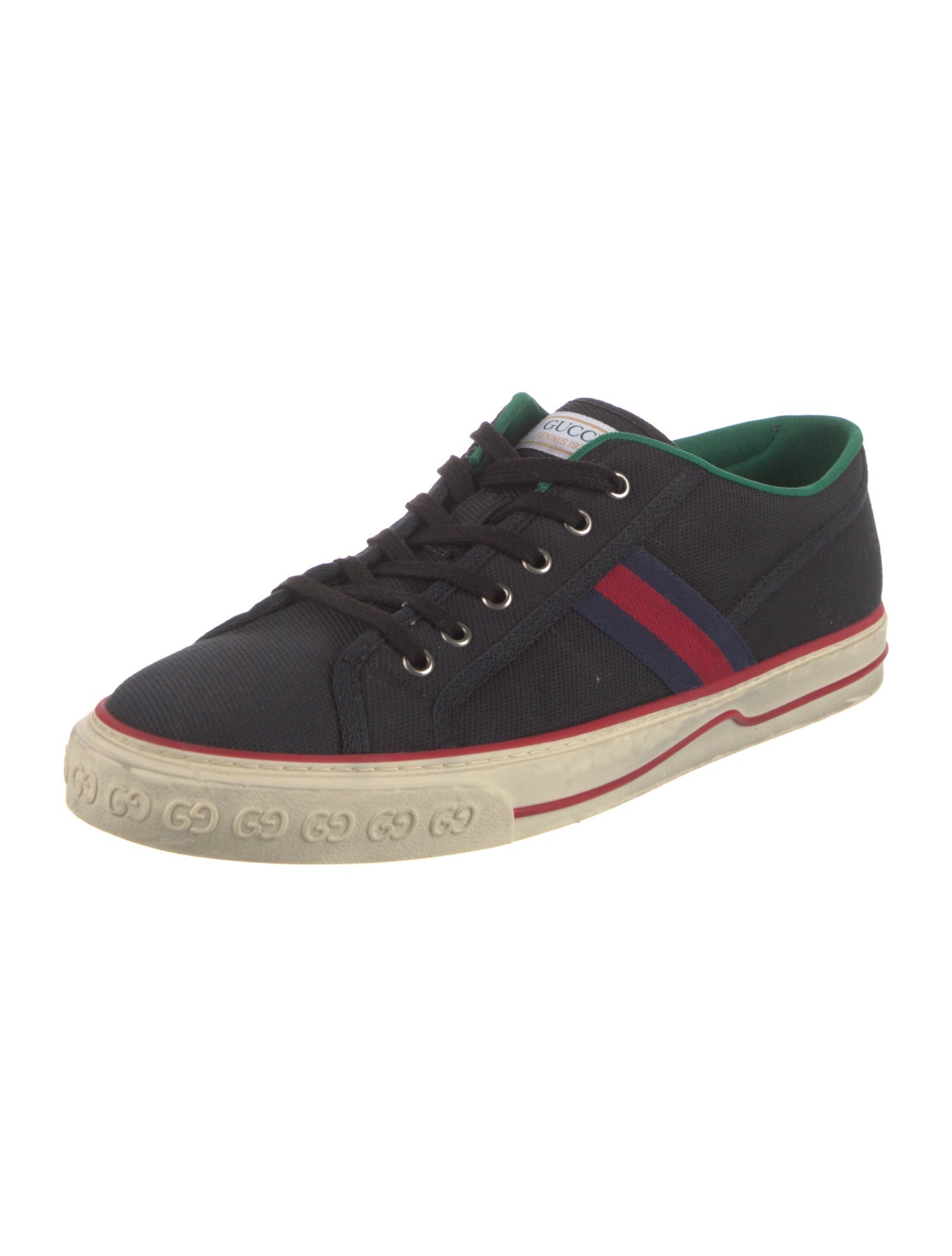 Gucci Web Accent Canvas Sneakers