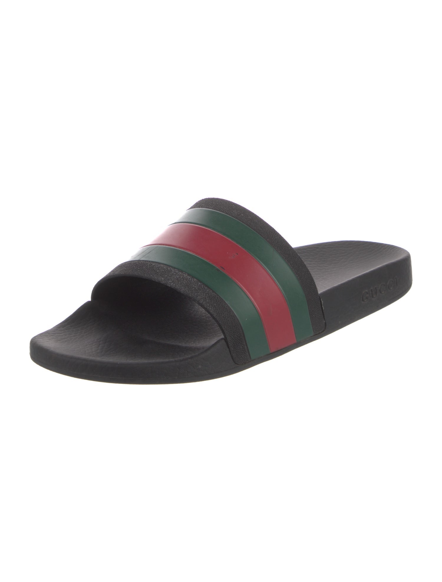 Gucci Web Accent Rubber Slides