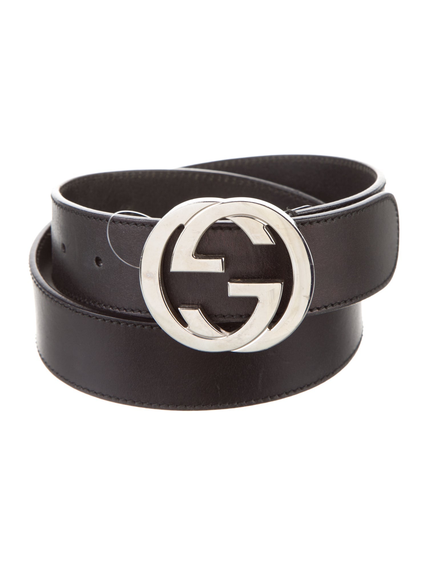 Gucci Interlocking G Logo Leather Belt