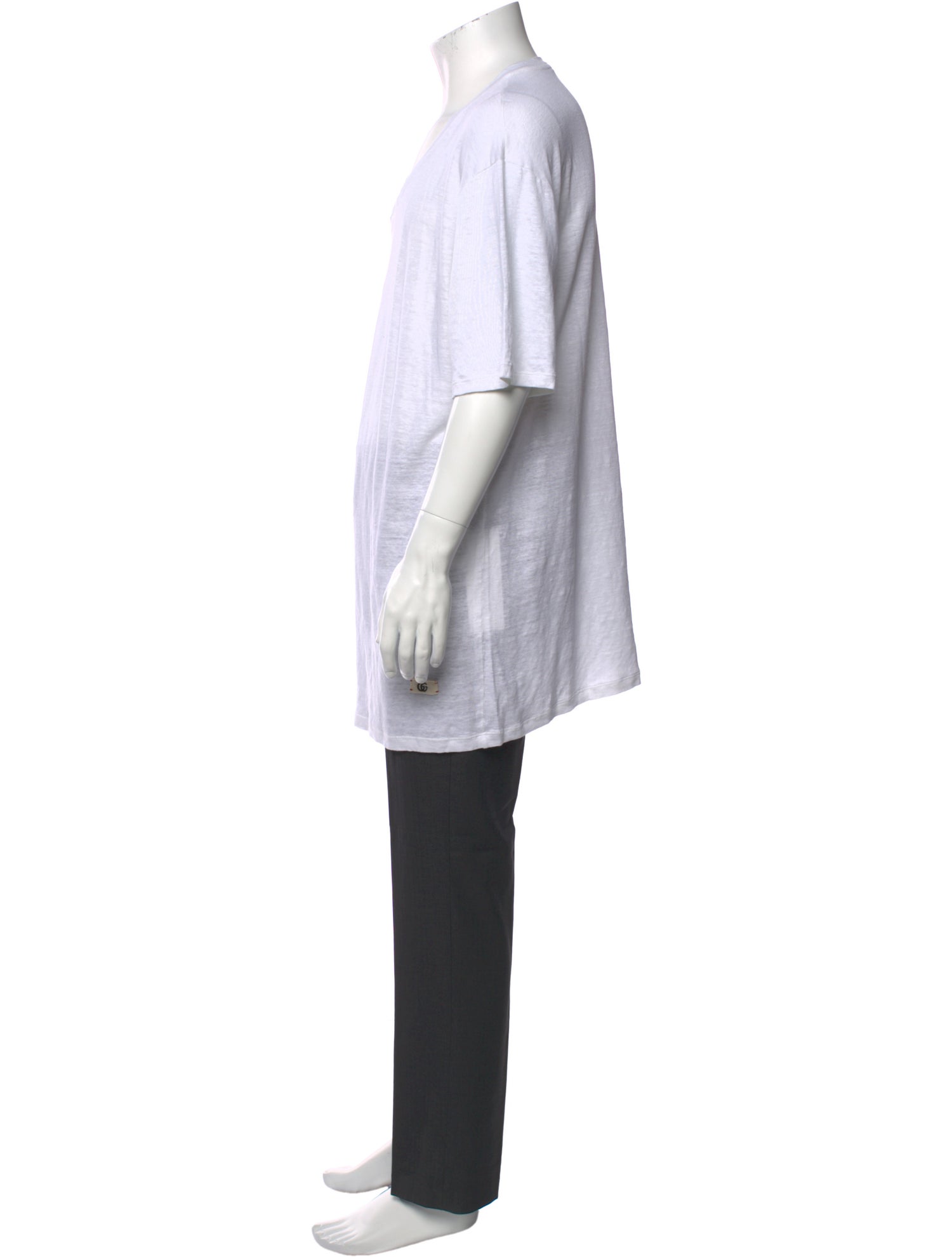 Gucci Linen Scoop Neck T-Shirt