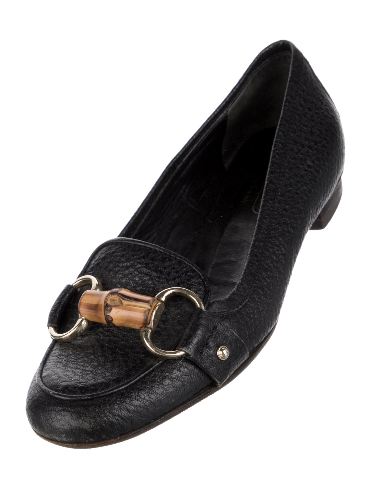 Gucci GG Canvas Leather Loafers