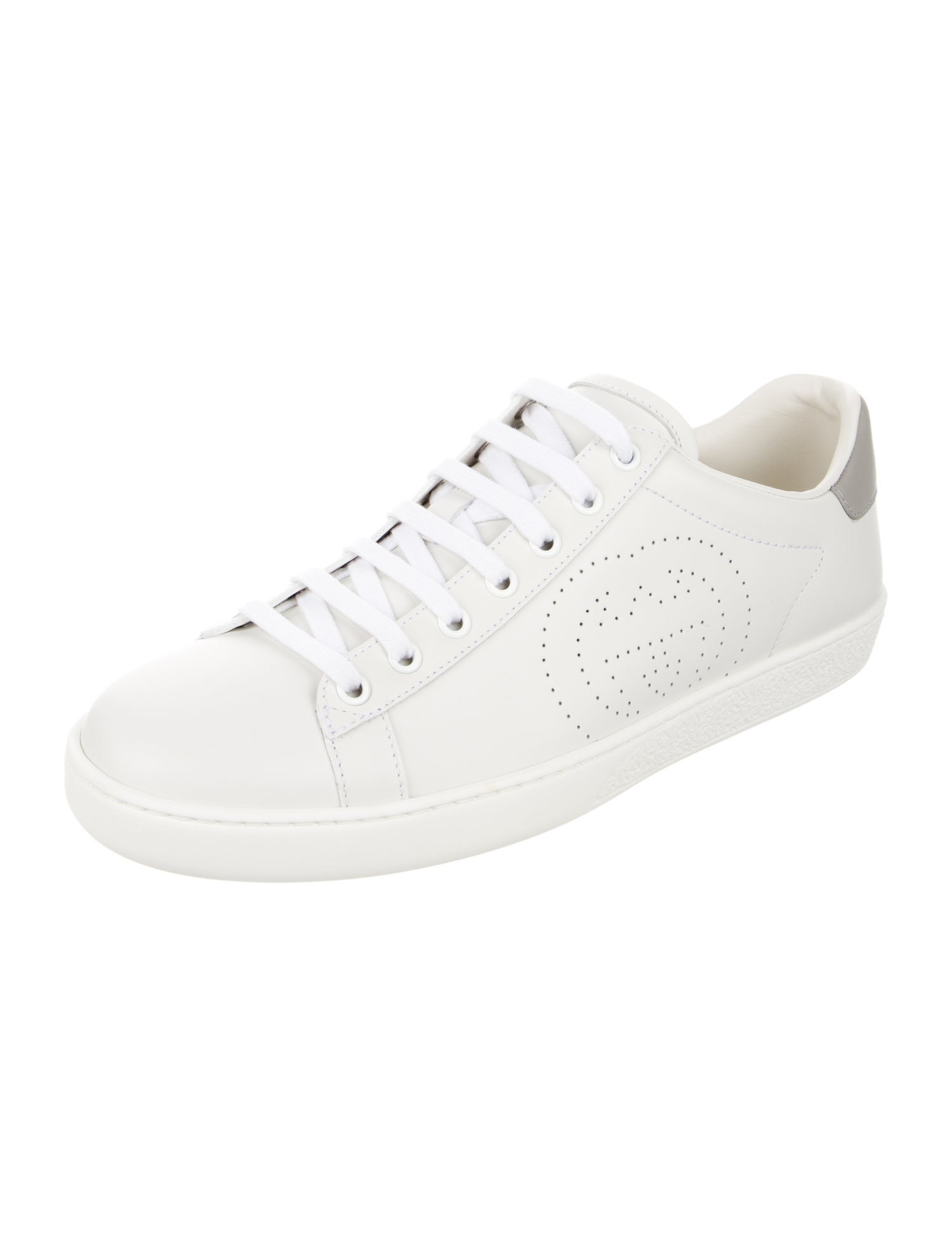 Gucci Interlocking G Logo Leather Sneakers