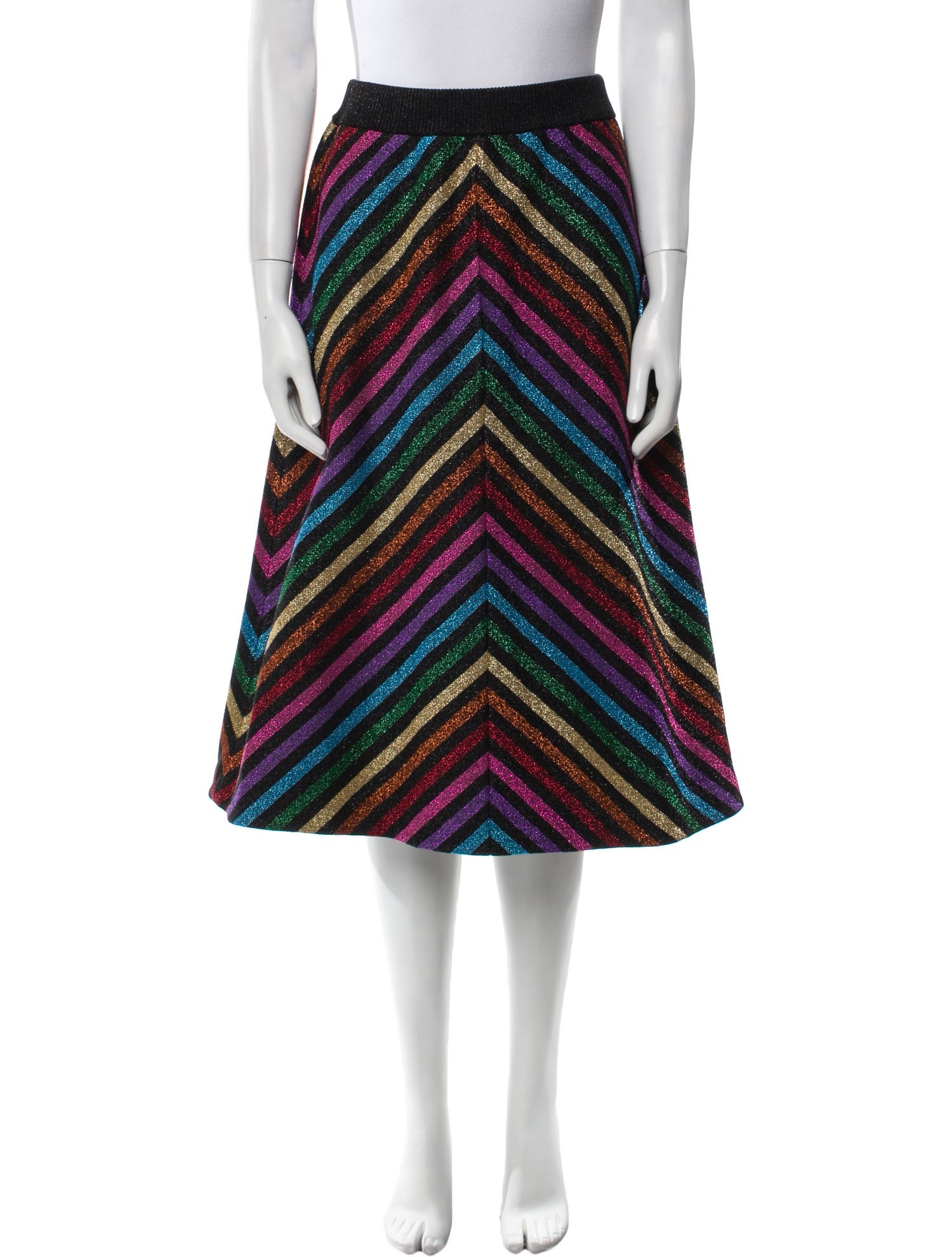 Gucci Striped Knee-Length Skirt