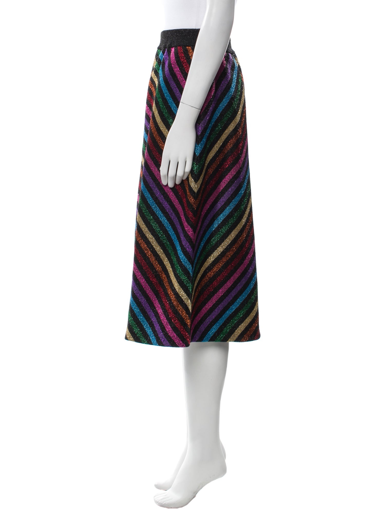 Gucci Striped Knee-Length Skirt