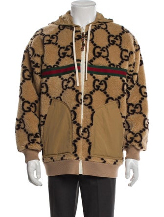 Gucci Web Accent Wool Utility Jacket
