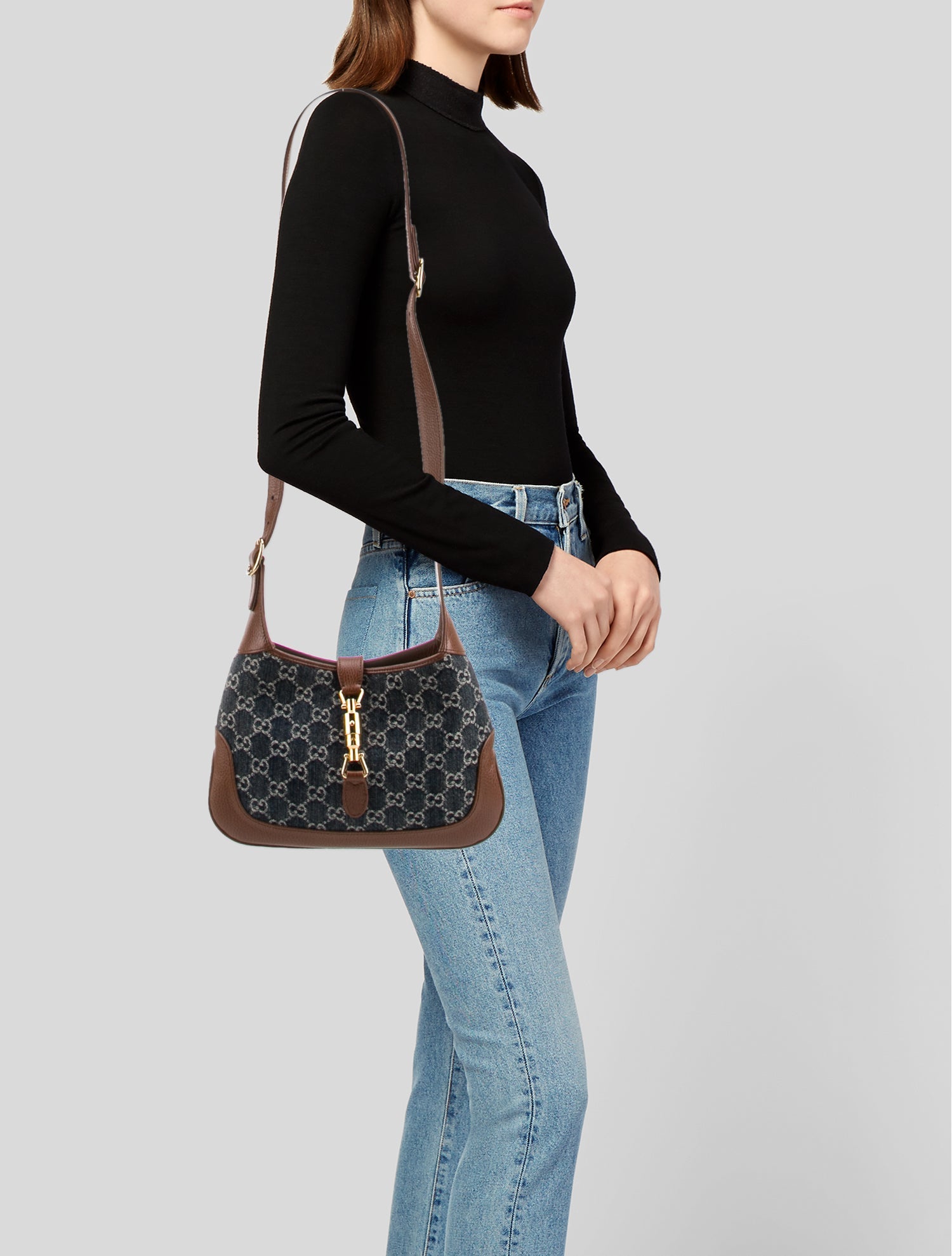 Gucci GG Denim Jackie 1961 Small