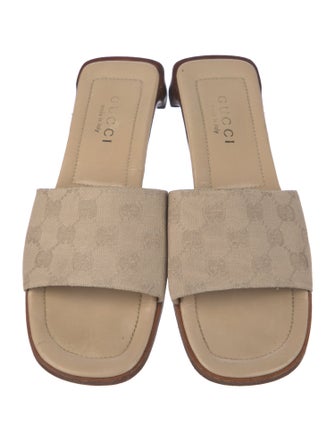 Gucci GG Canvas Canvas Slides