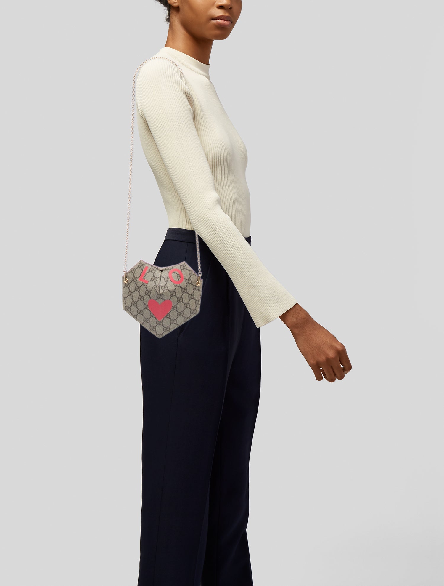 Gucci GG Supreme Valentine's Day Heart Small