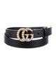 Gucci Faux Pearl Accents Skinny Belt