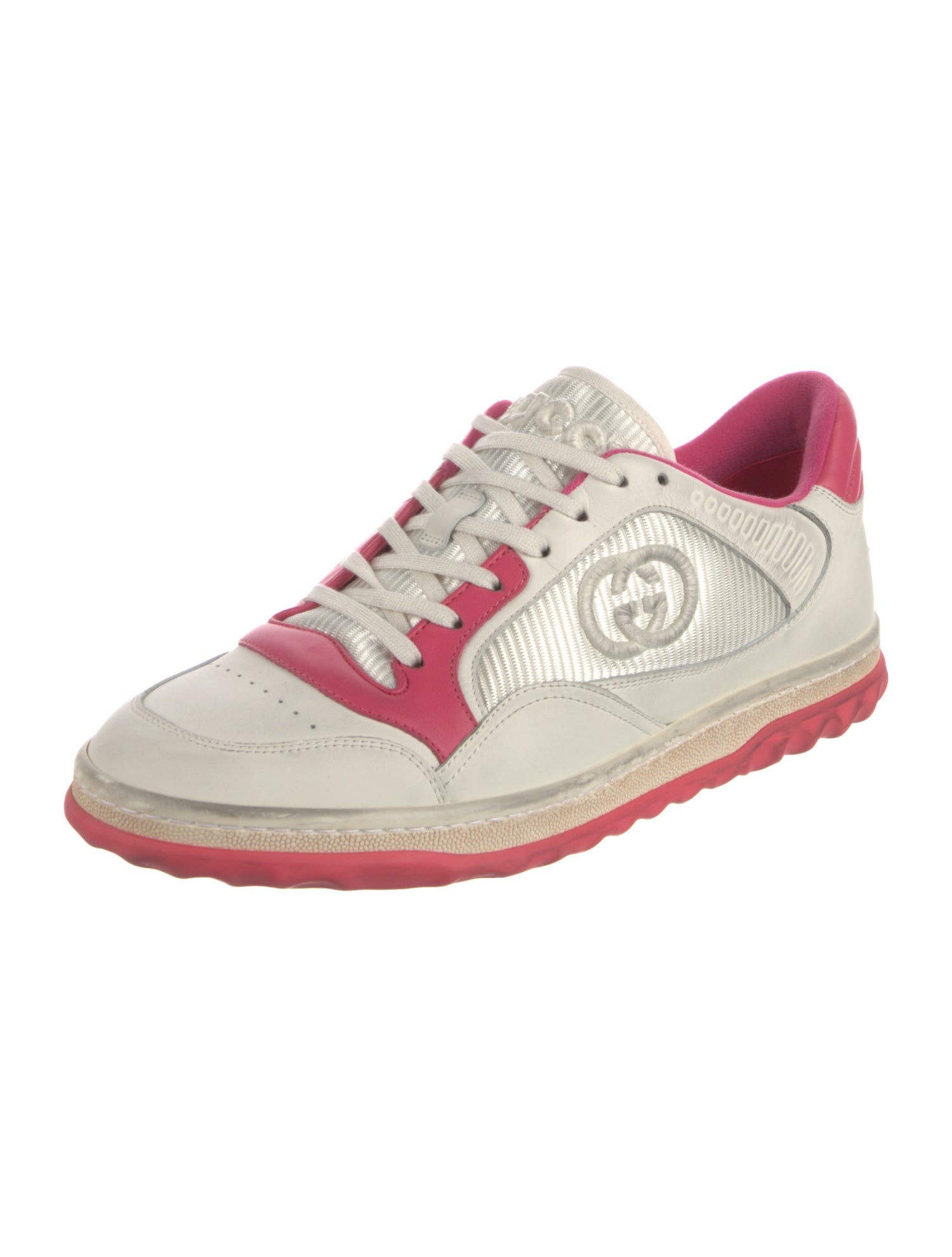 Gucci Interlocking G Logo Leather Sneakers