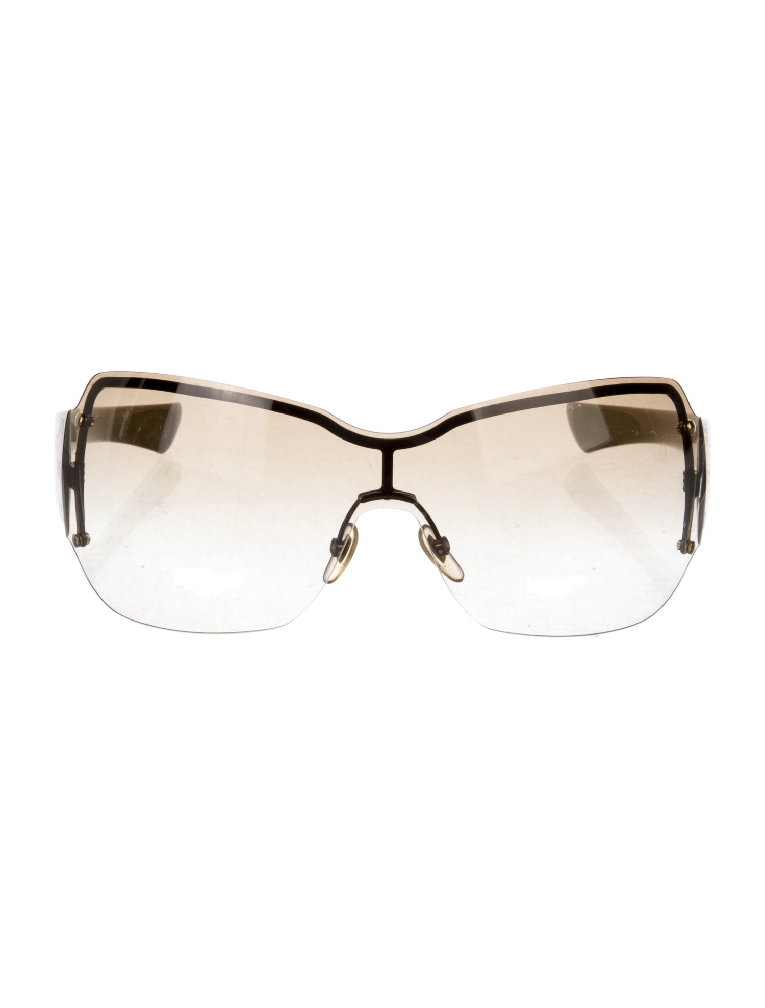 Gucci Interlocking G Logo Shield Sunglasses