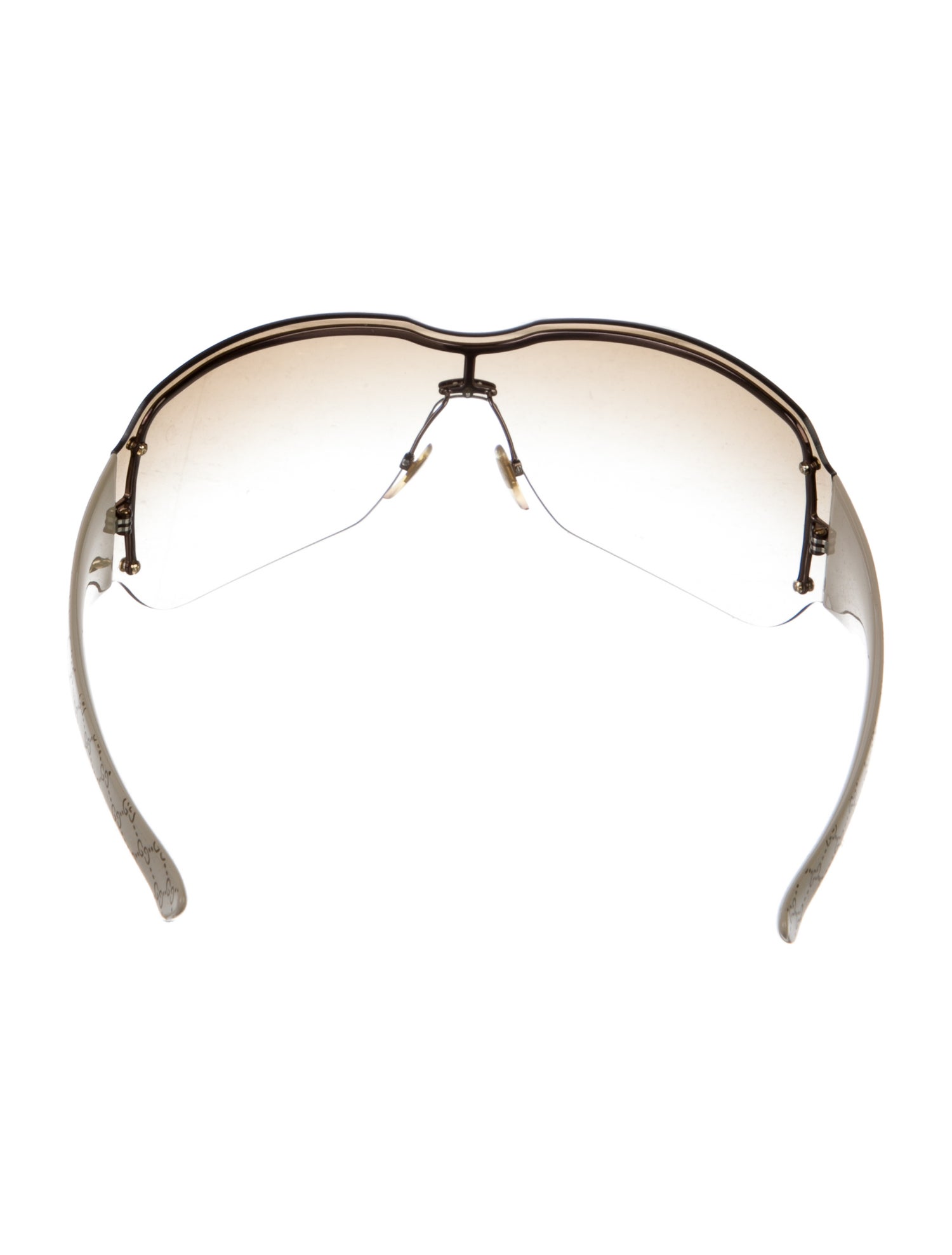 Gucci Interlocking G Logo Shield Sunglasses
