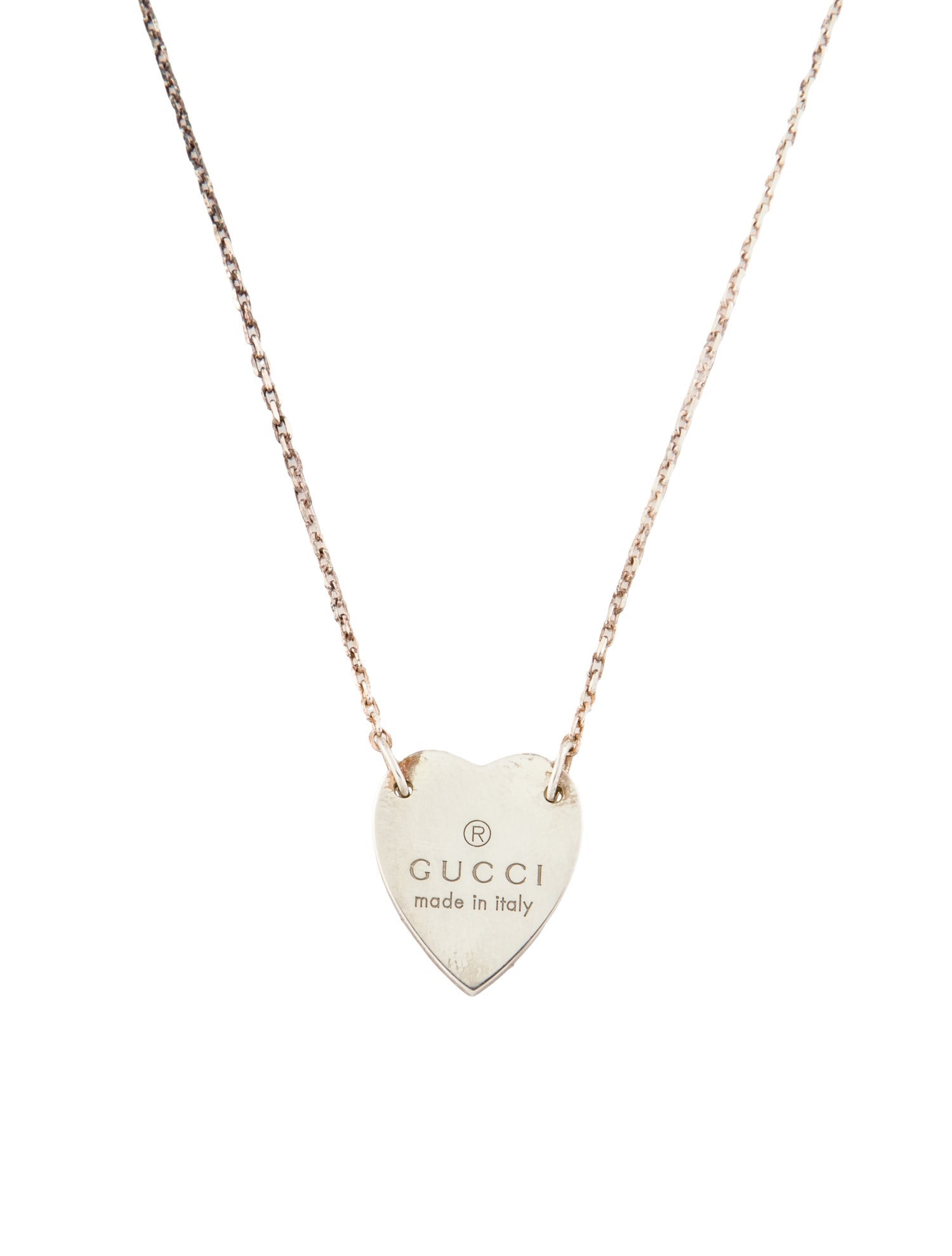 Gucci Trademark Heart Pendant Necklace