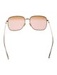 Gucci Interlocking G Logo Square Sunglasses