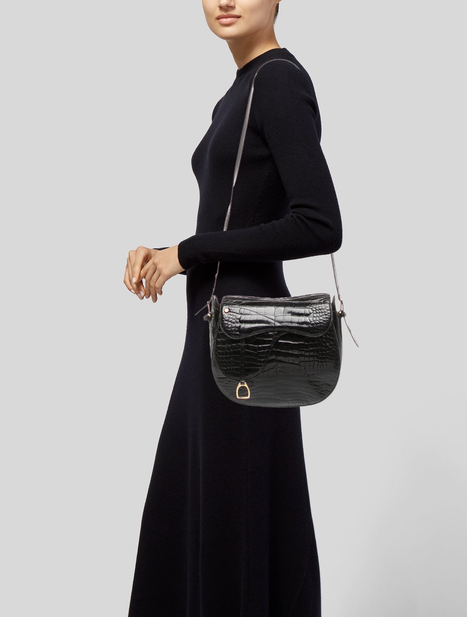 Gucci Alligator Stirrup Saddle