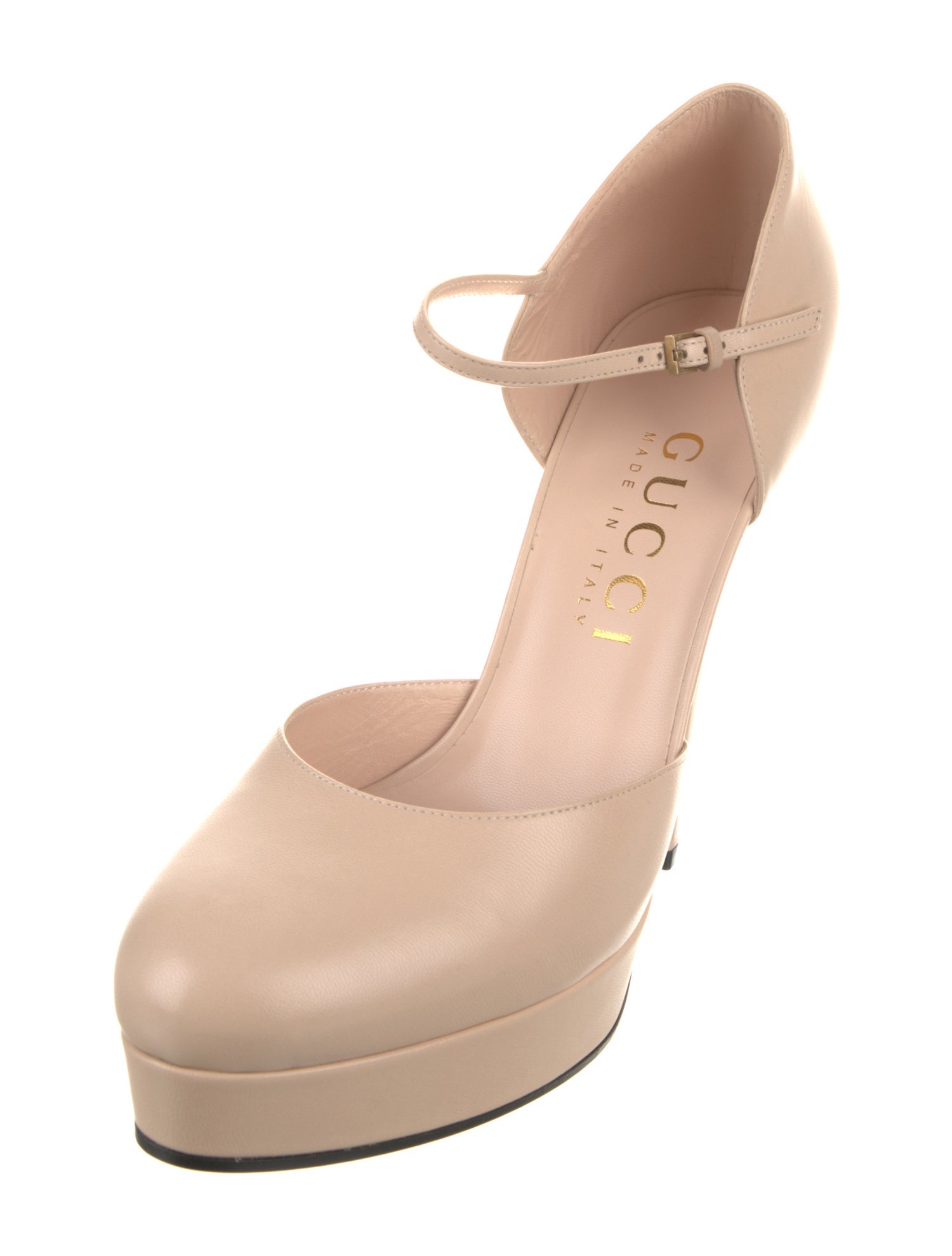 Gucci Interlocking G Logo Leather D'Orsay Pumps