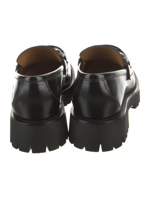 Gucci Interlocking G Logo Leather Loafers