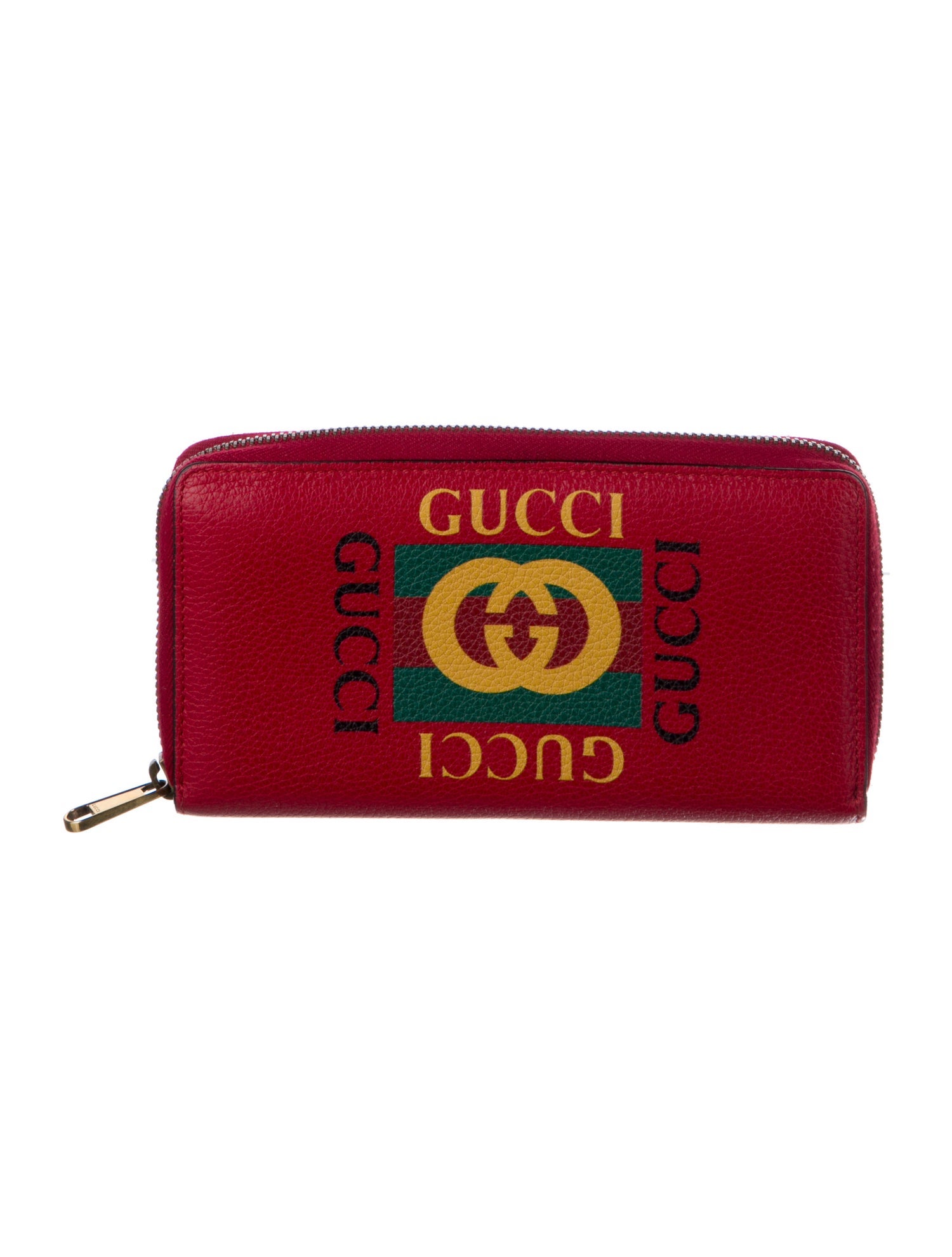 Gucci Signature Logo Leather Continental Wallet