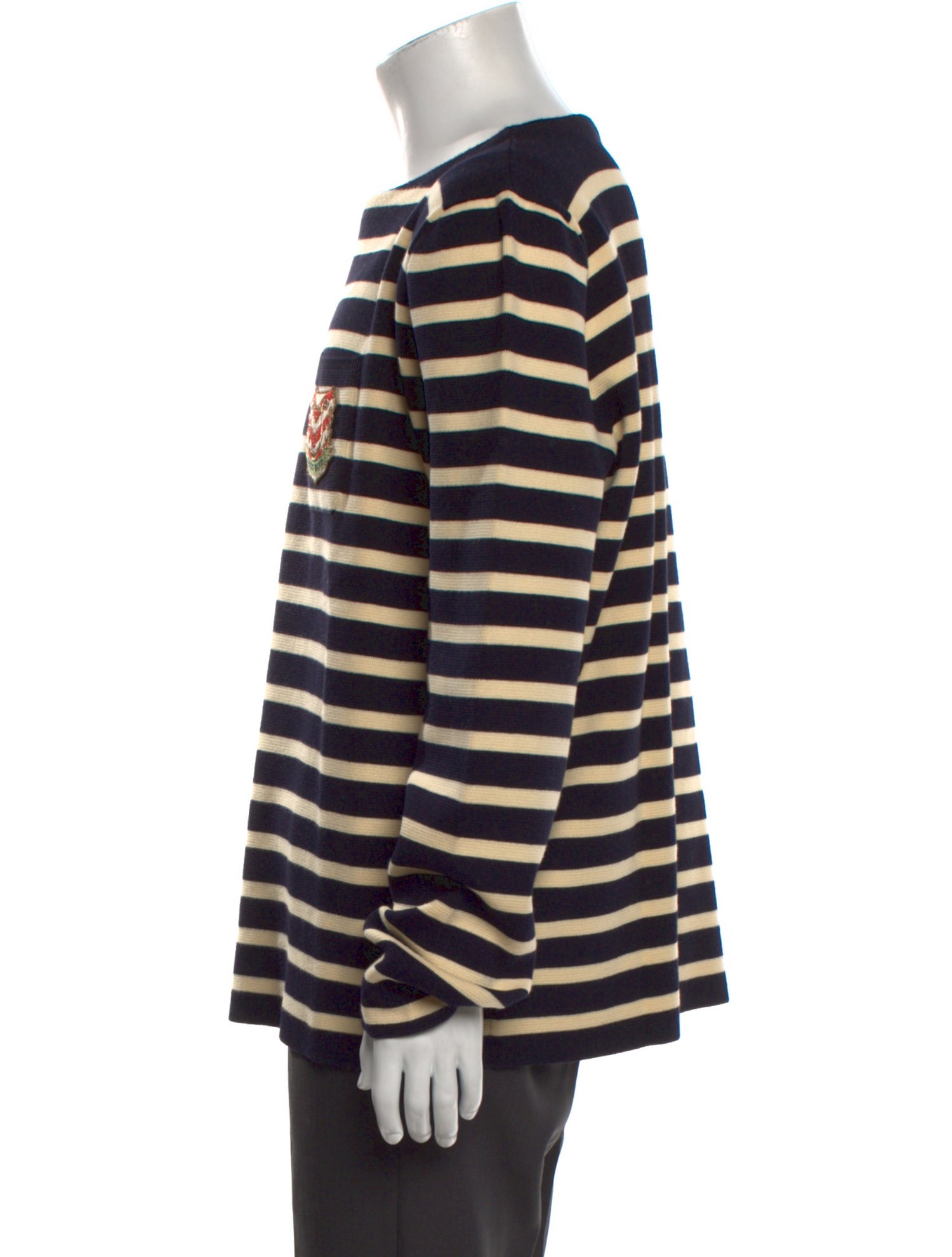 Gucci Striped Crew Neck Pullover