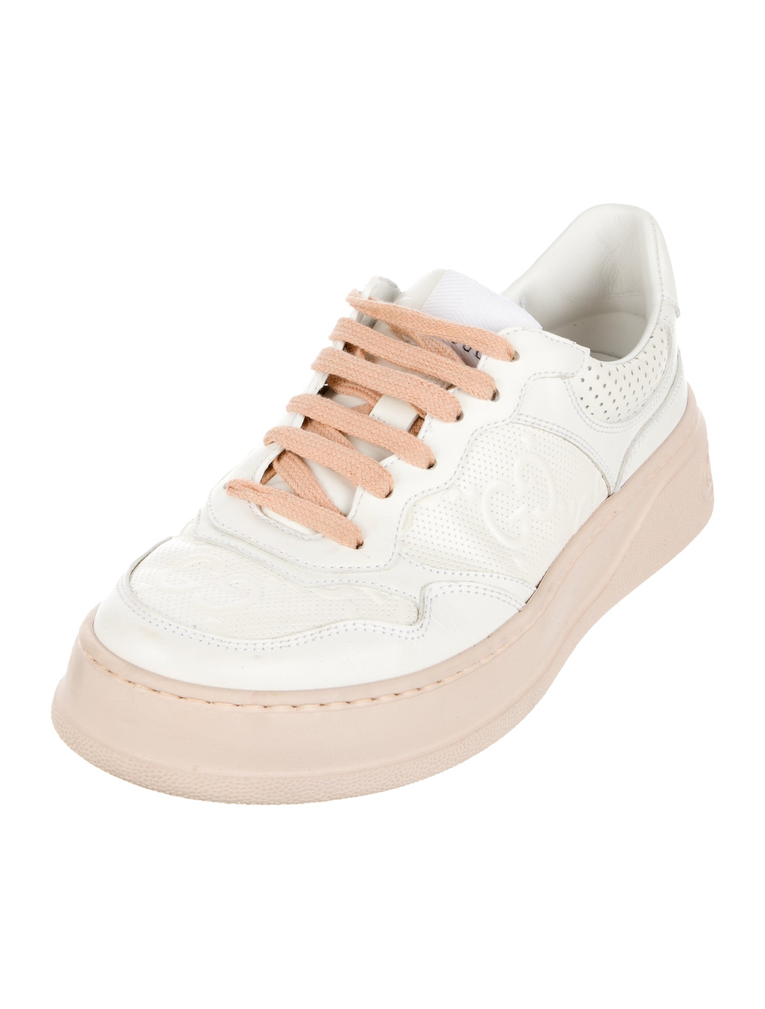 Gucci GG Embossed Leather Sneakers