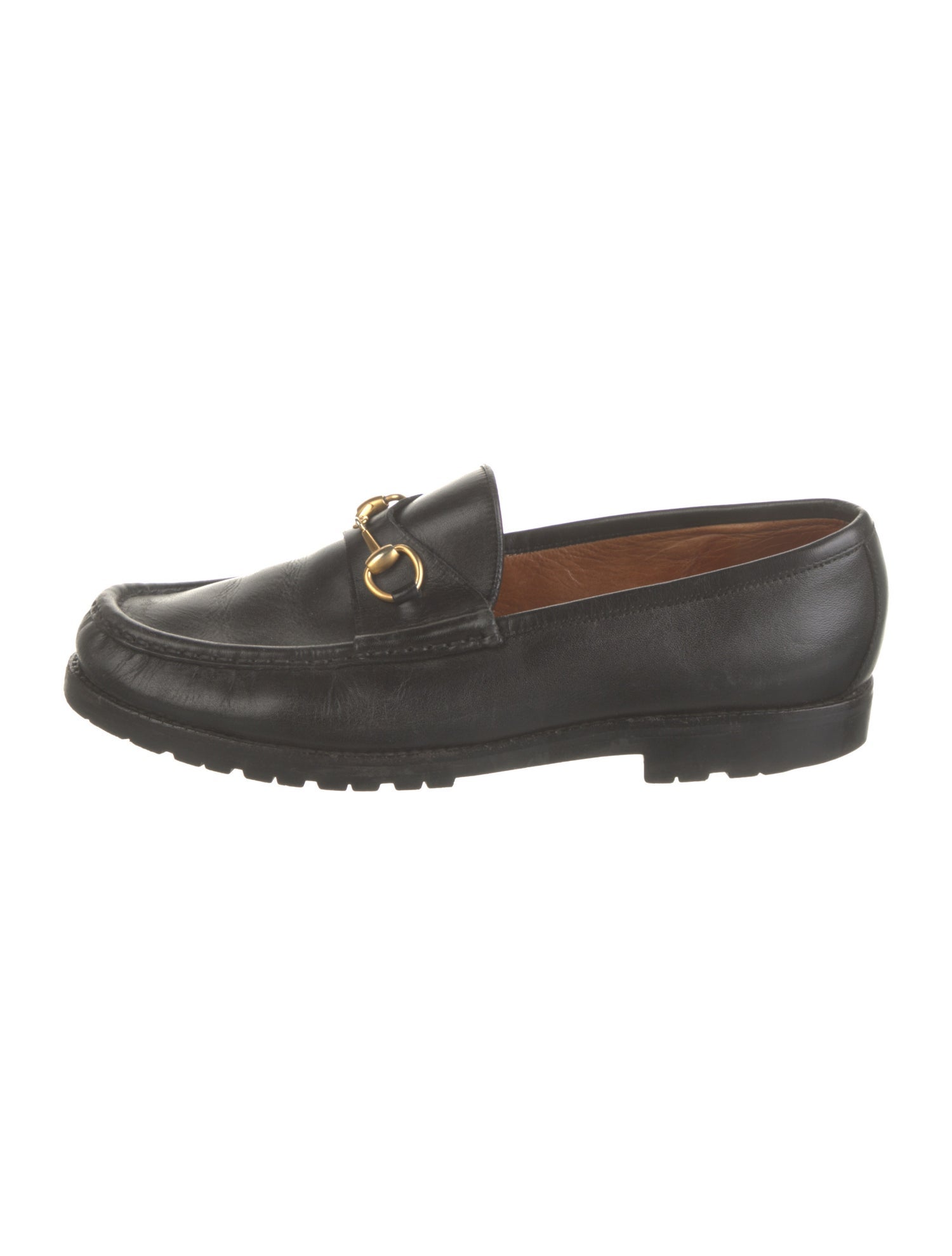 Gucci Vintage Horsebit Accent Loafers