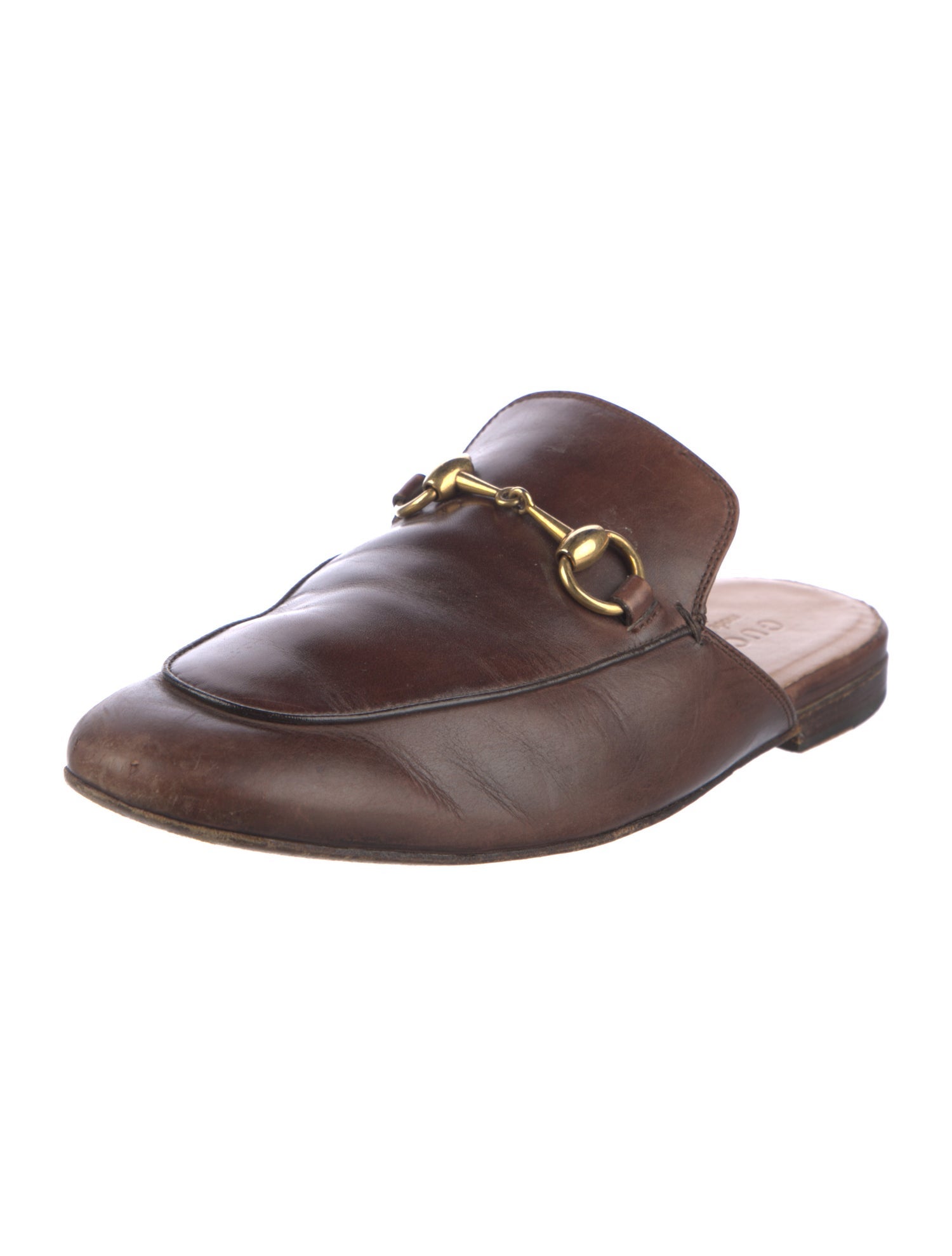 Gucci Horsebit Accent Leather Mules