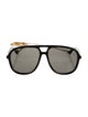Gucci Web Accent Aviator Sunglasses