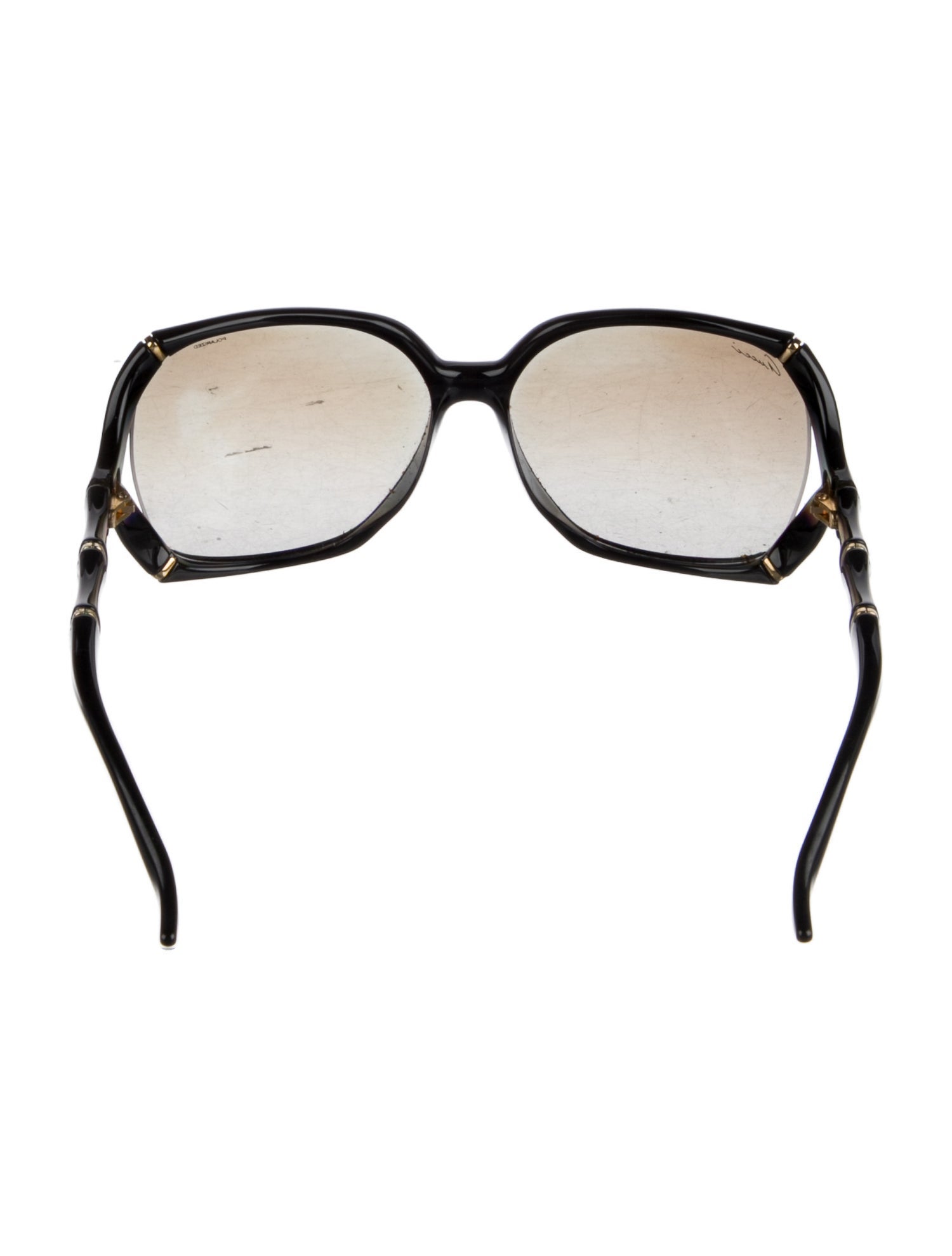 Gucci Bamboo Accent Oversize Sunglasses