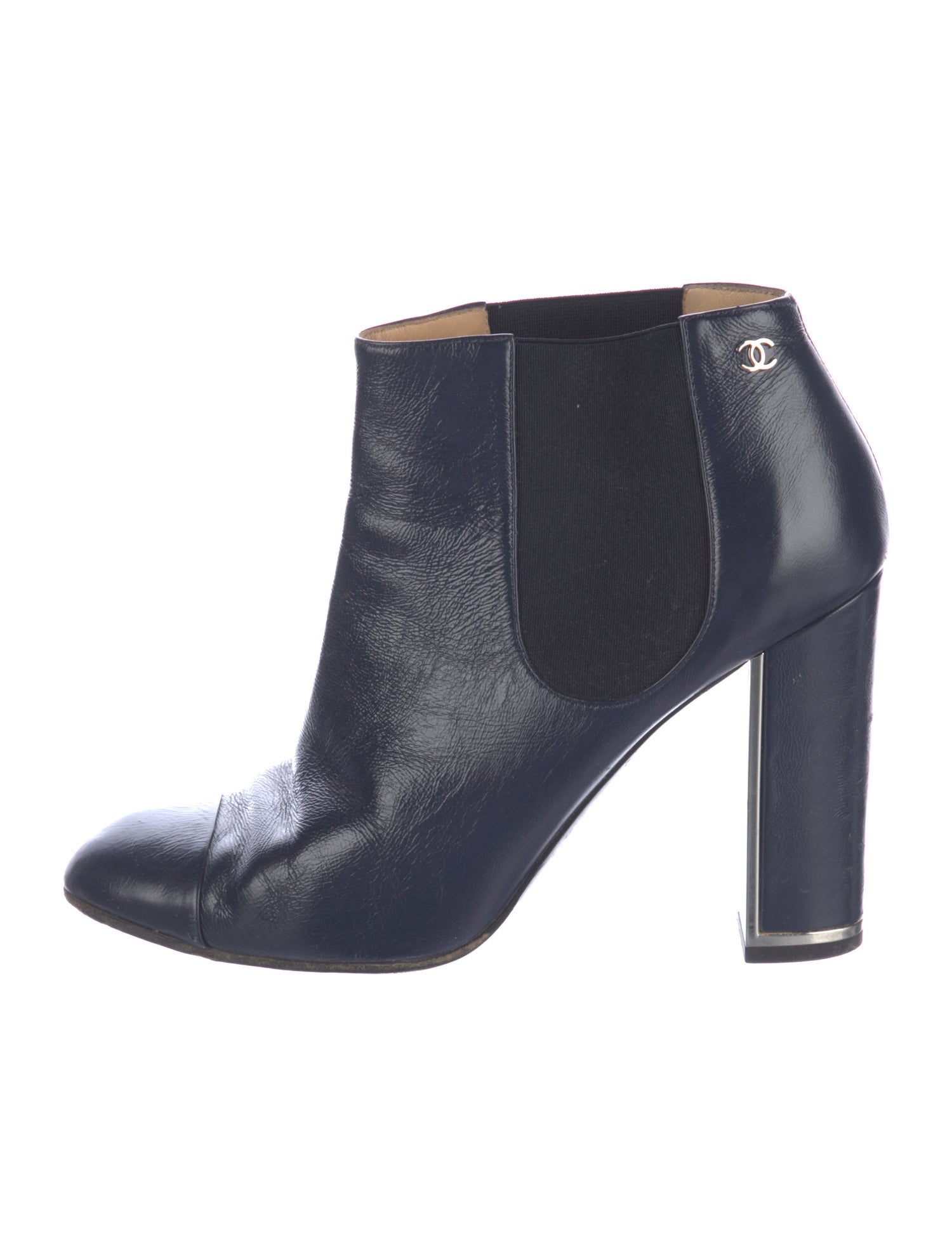 Chanel Leather Chelsea Boots