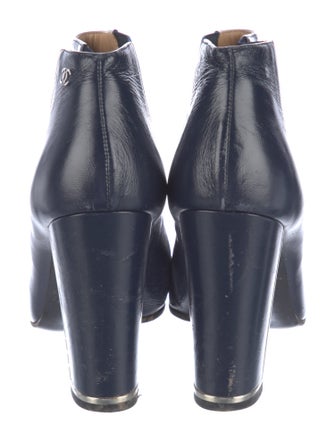 Chanel Leather Chelsea Boots