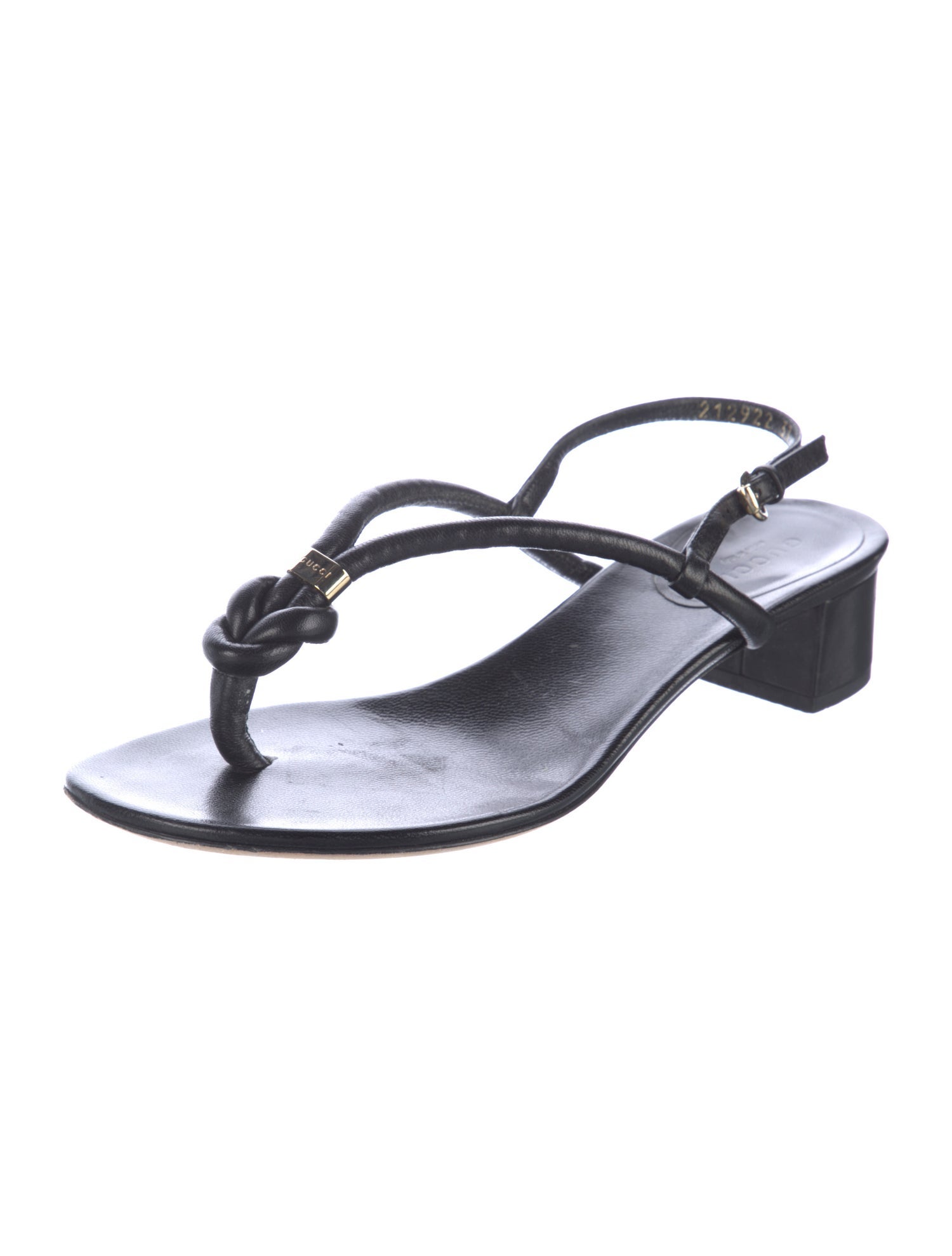 Gucci Leather Slingback Sandals
