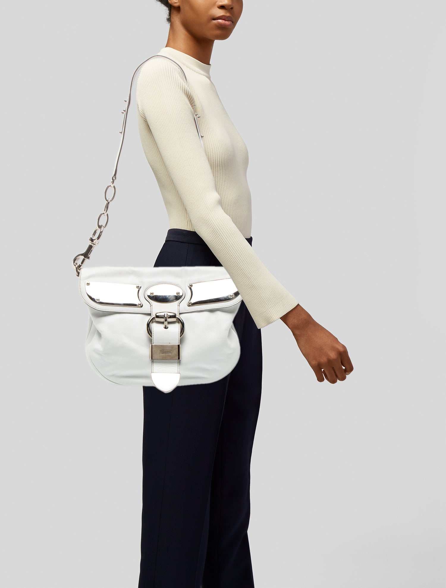 Gucci Leather Romy Medium