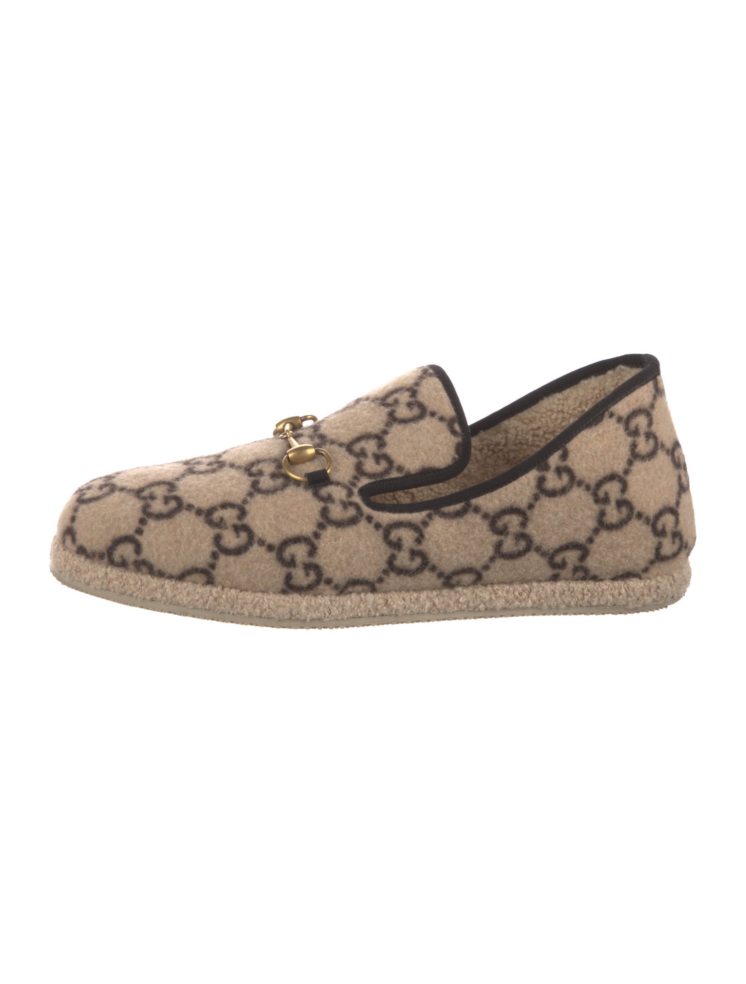 Gucci GG Supreme Wool Loafers