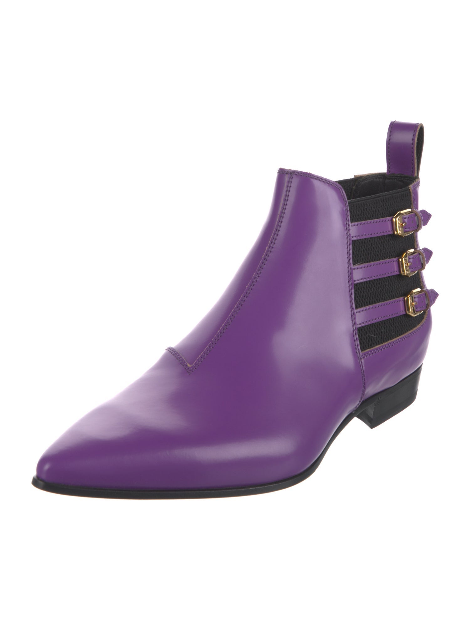 Gucci Patent Leather Chelsea Boots