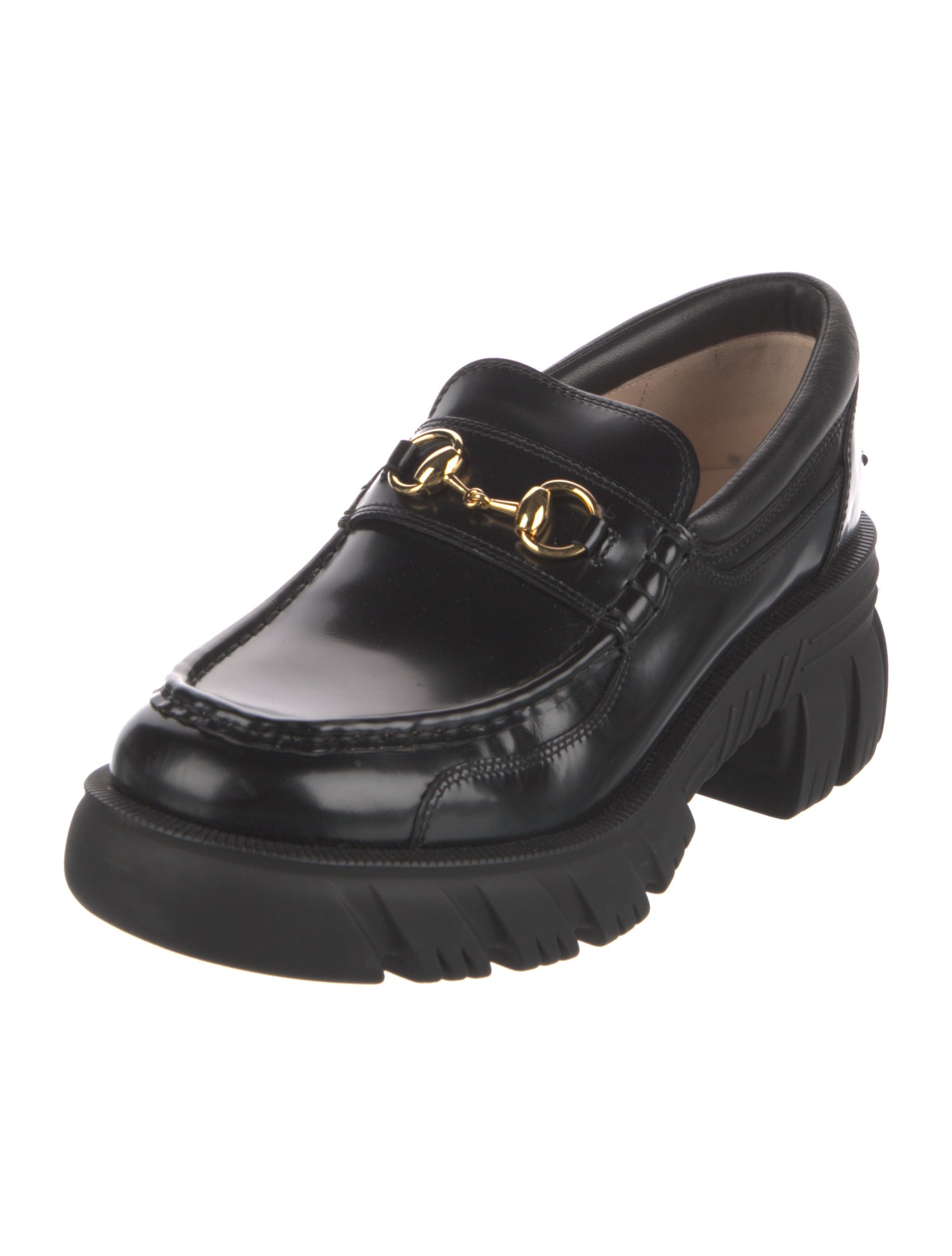 Gucci Horsebit Accent Leather Loafers