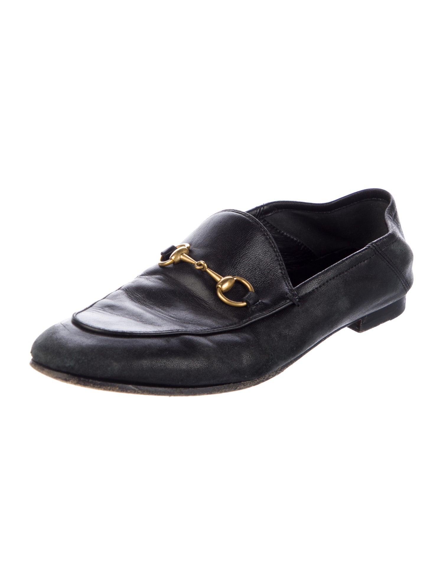 Gucci Horsebit Accent Leather Loafers
