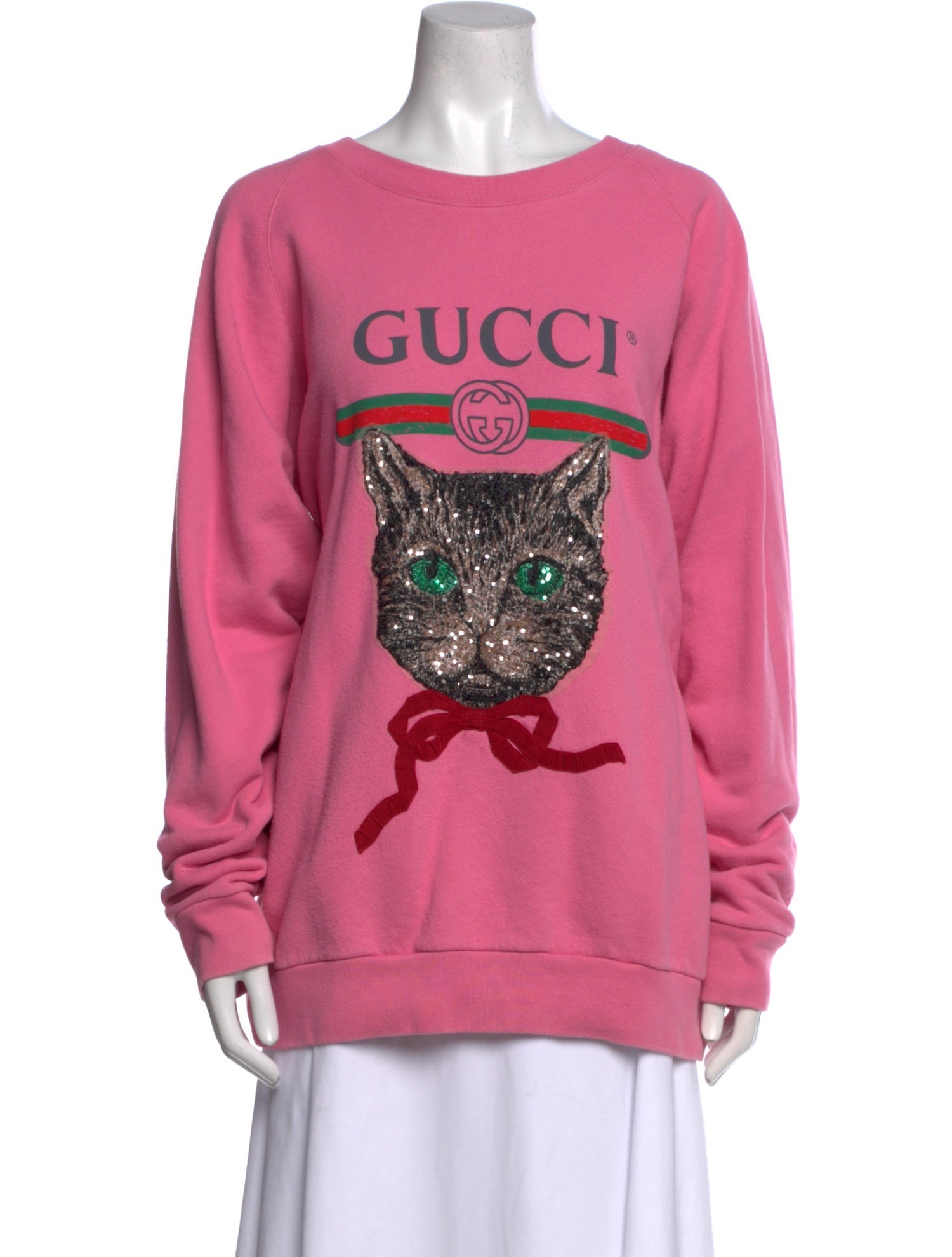 Gucci Oversize Teddy Bear Graphic Print Sweatshirt
