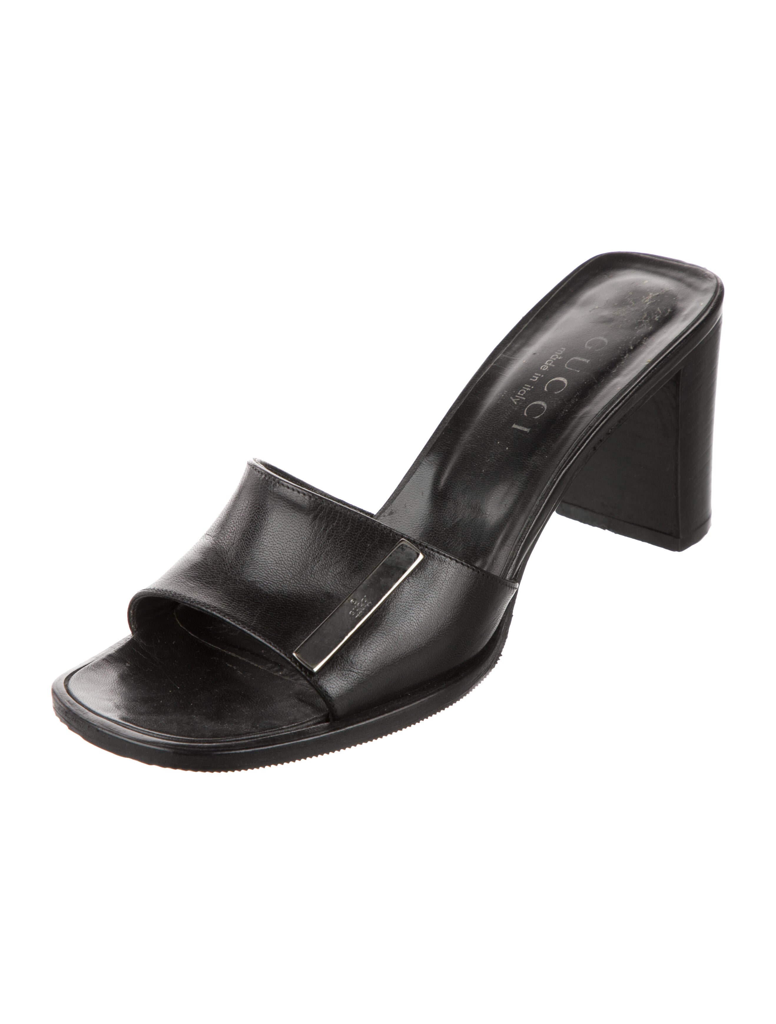 Gucci Leather Slides