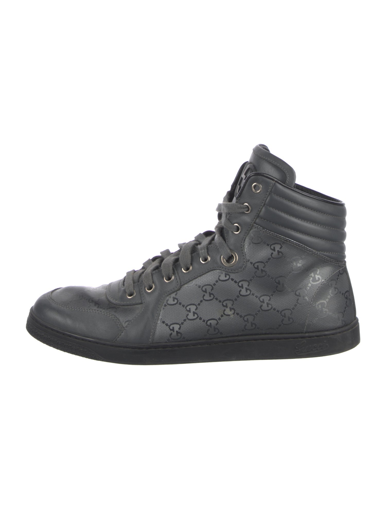 Gucci Leather Printed Sneakers