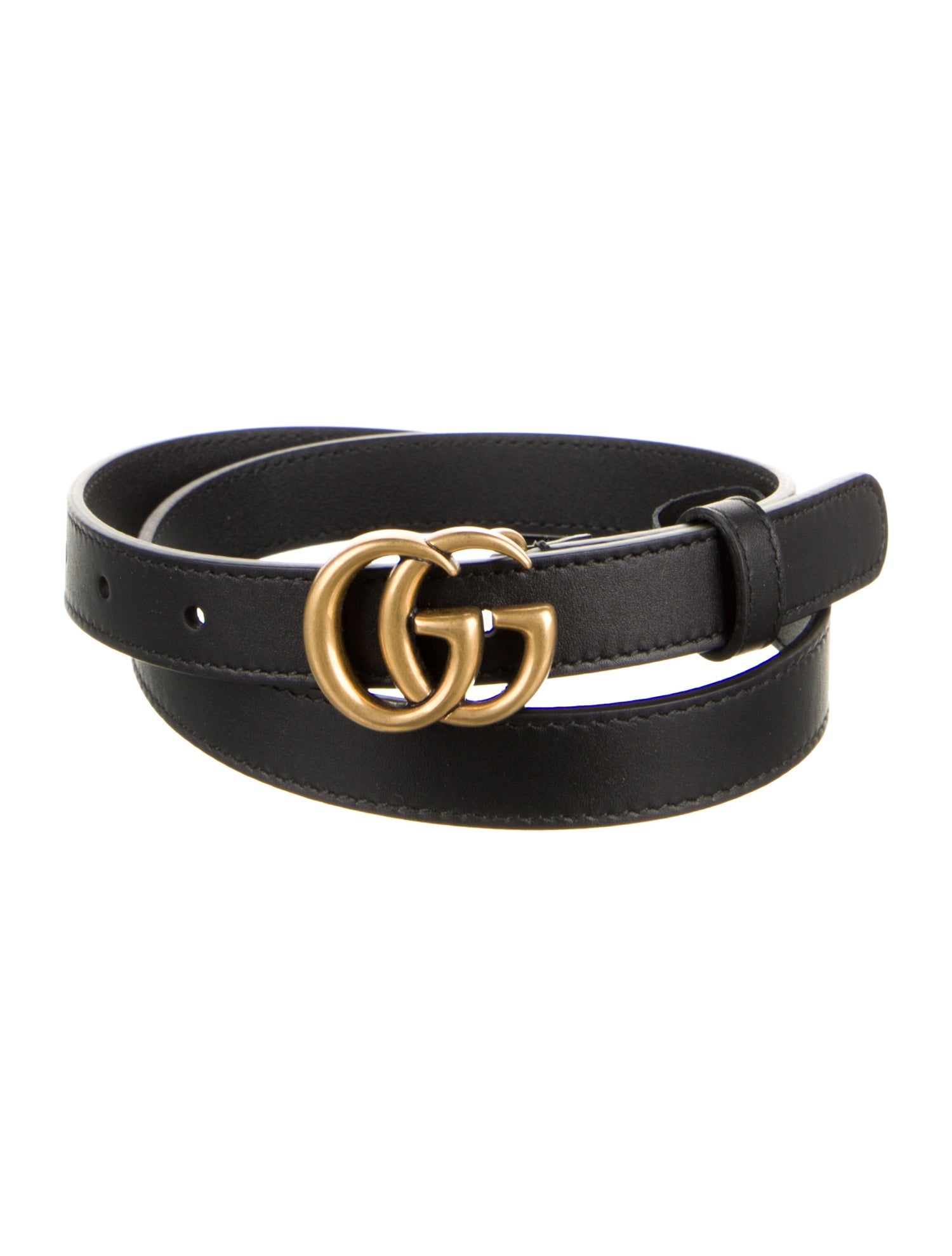 Gucci Skinny Leather Belt
