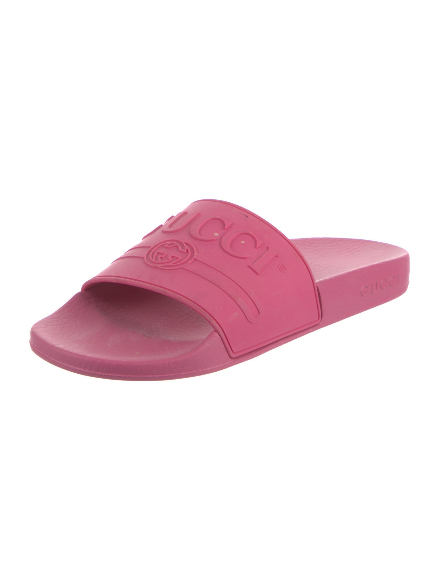 Gucci Interlocking G Logo Rubber Slides