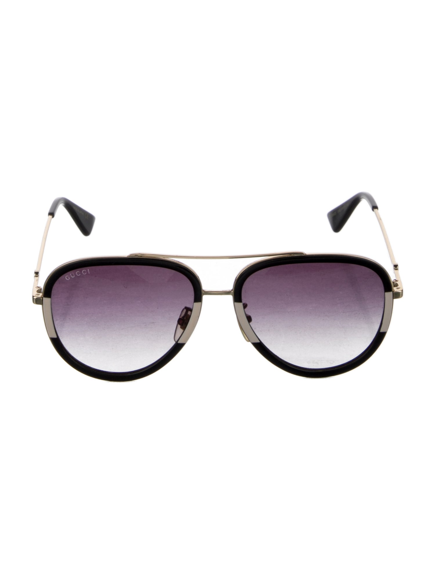 Gucci Web Accent Aviator Sunglasses