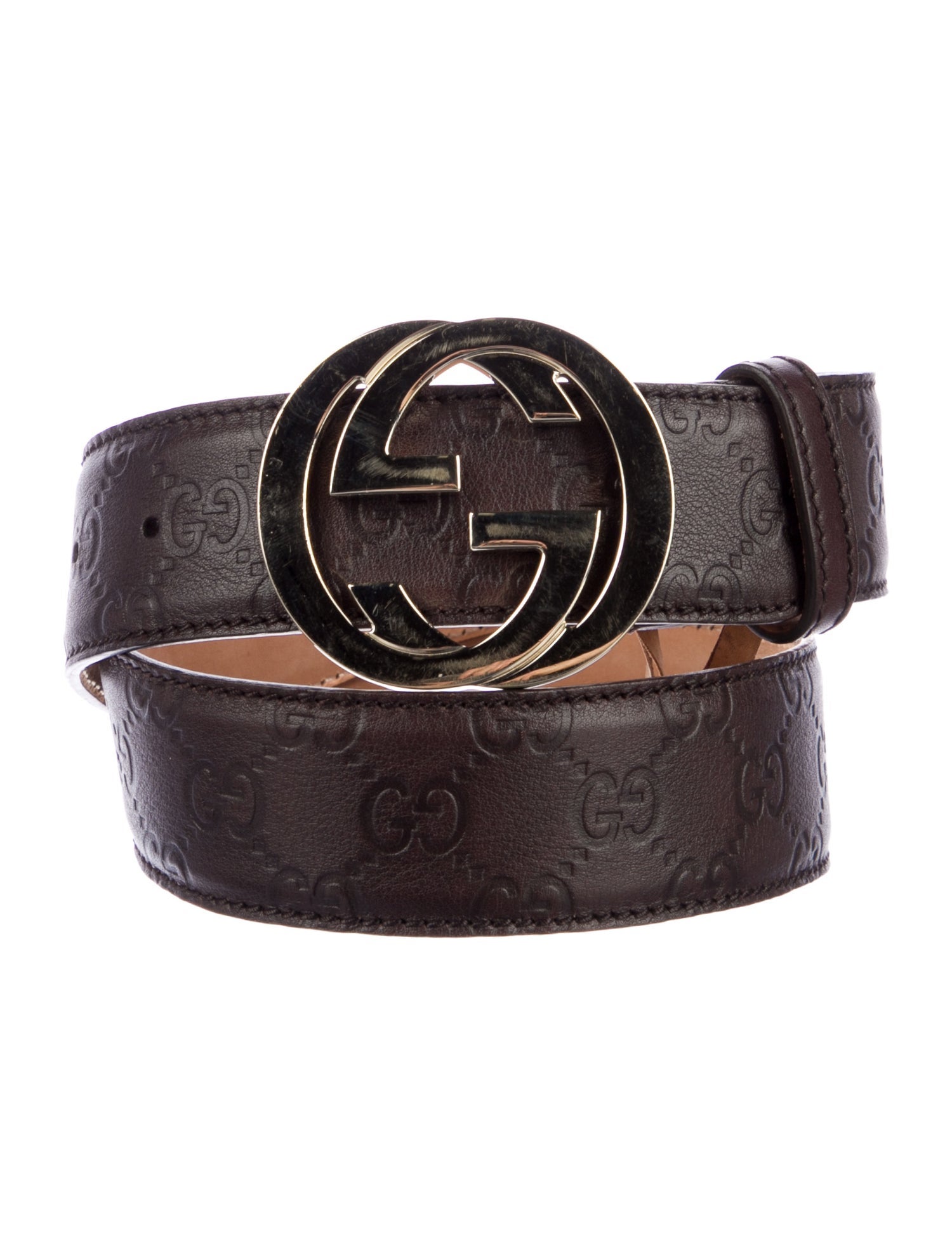 Gucci Interlocking G Logo Leather Belt