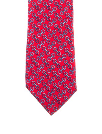 Gucci Pattern Print Silk Tie