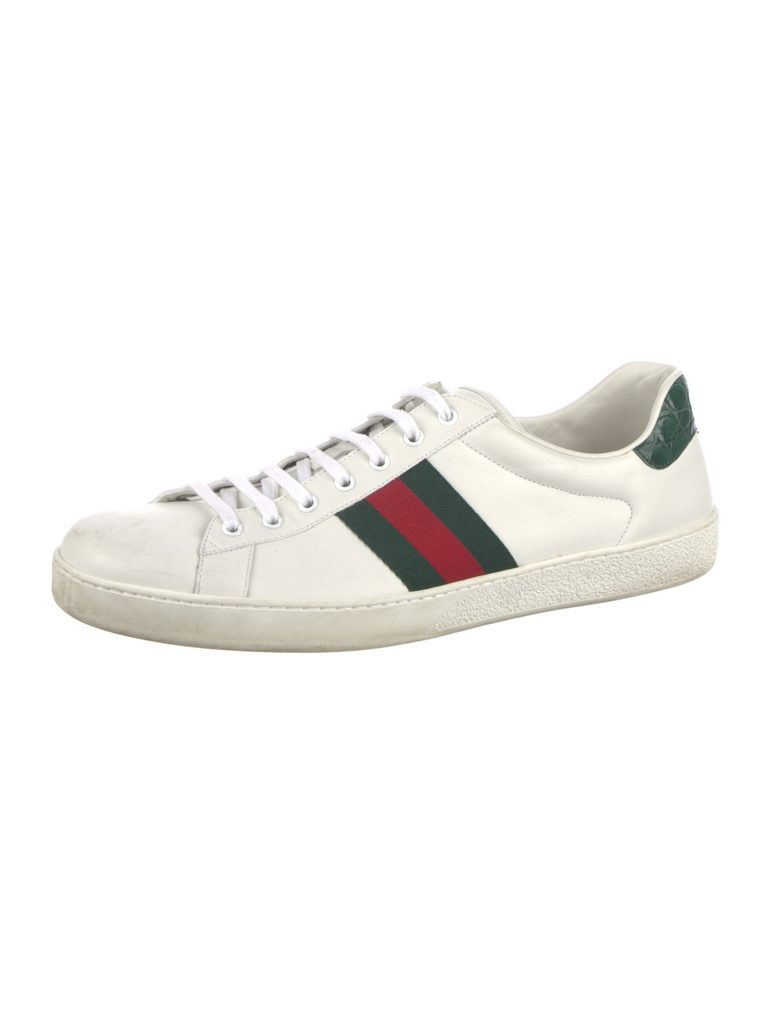Gucci Sylvie Web Accent Leather Sneakers