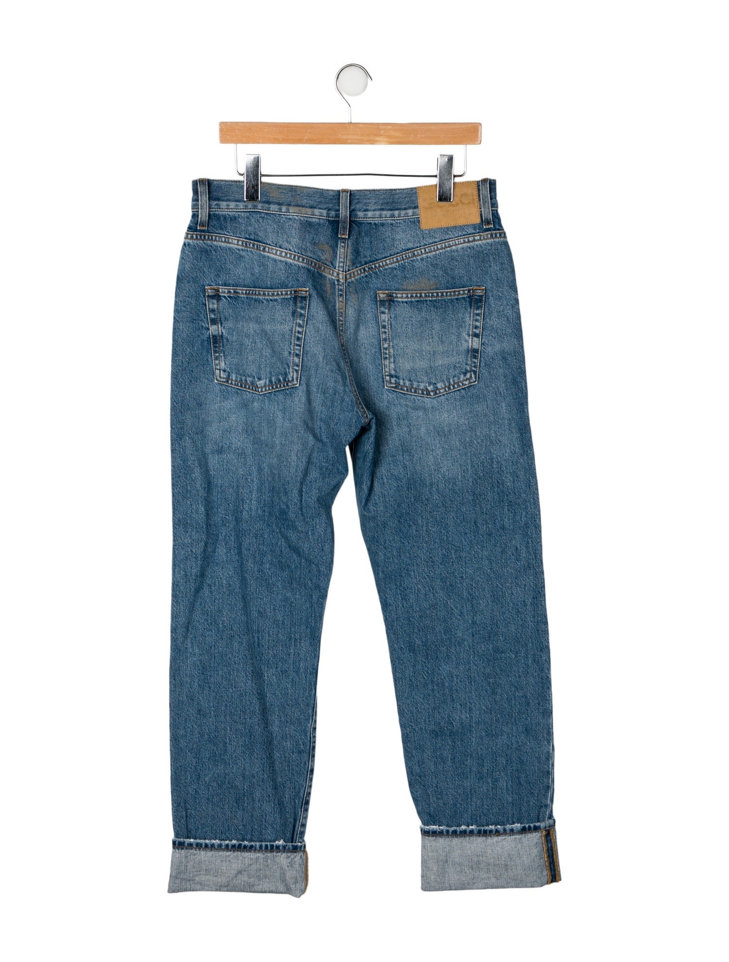 Gucci High-Rise Straight Leg Jeans