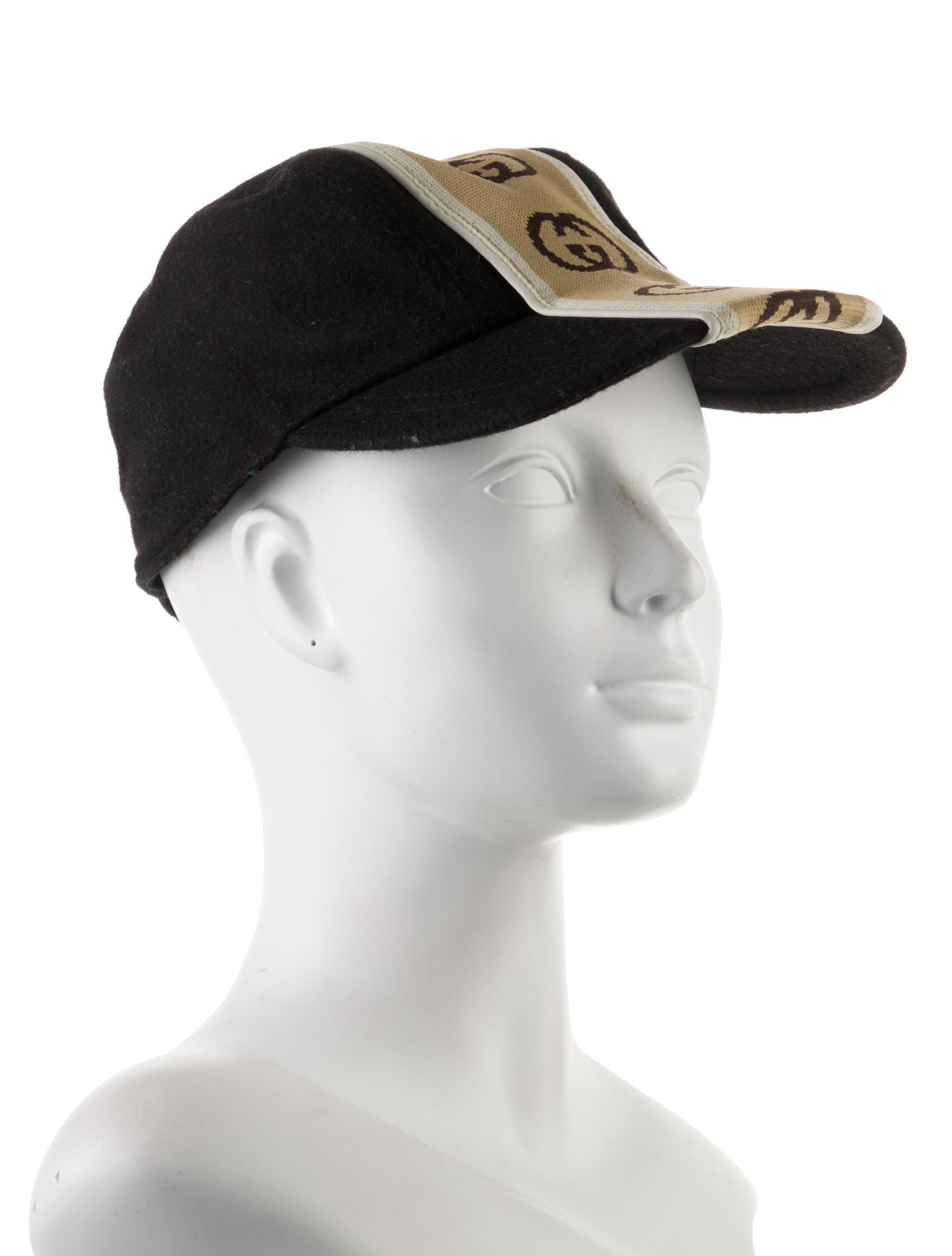 Gucci Wool GG Web Accent Baseball Cap w/ Tags