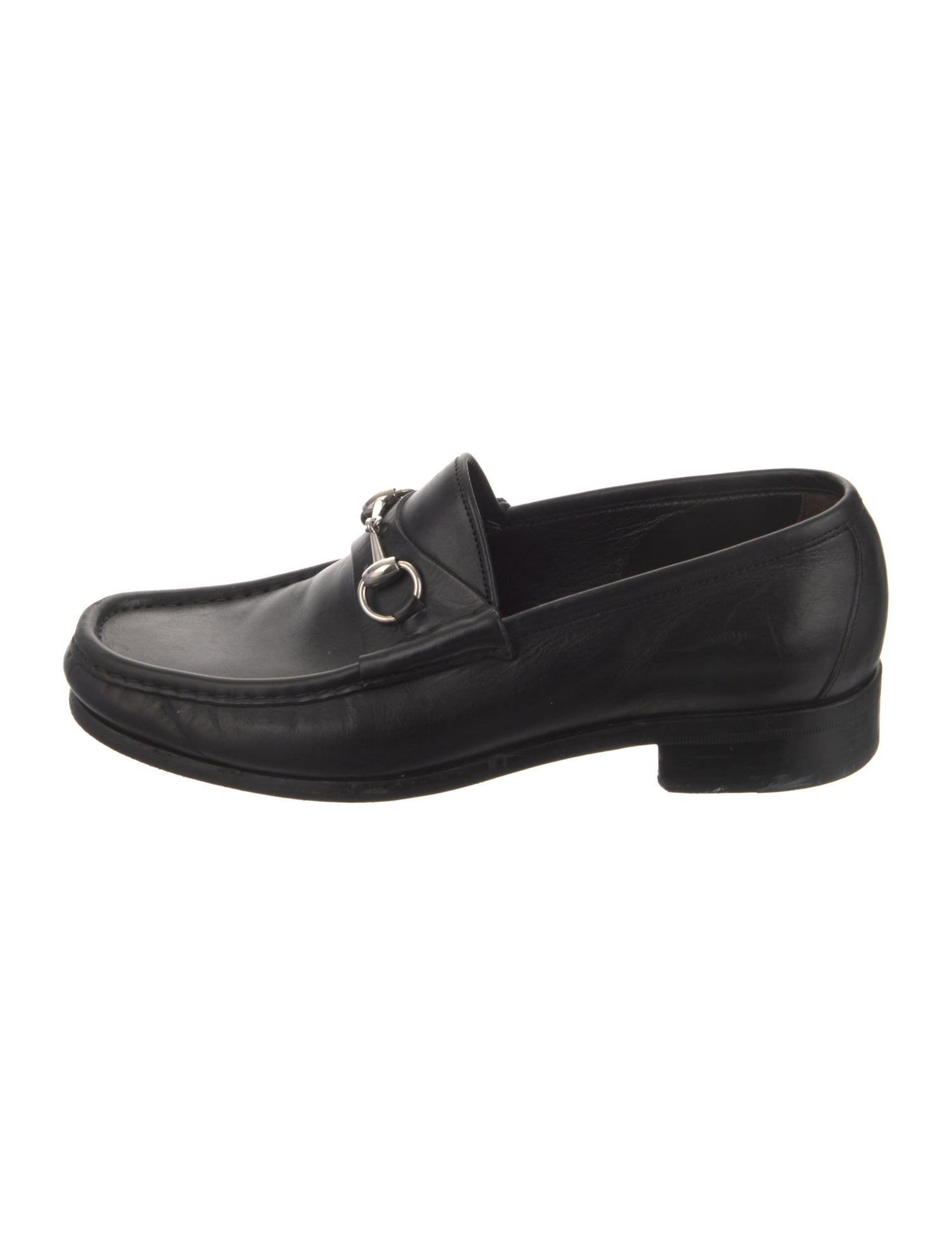 Gucci Horsebit Accent Leather Dress Loafers