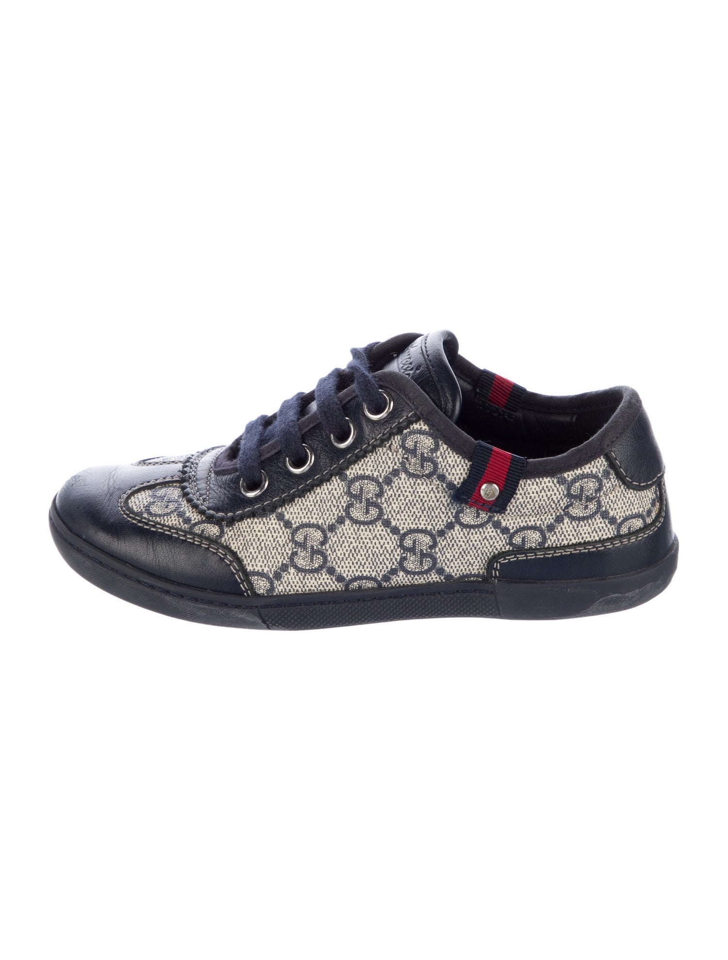 Gucci toddler boys' blue multicolored sneakers