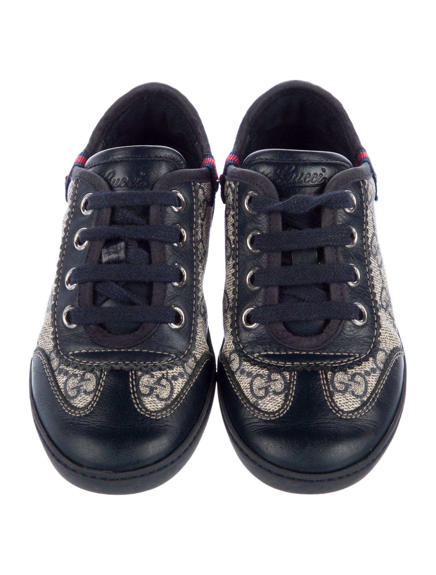 Gucci toddler boys' blue multicolored sneakers